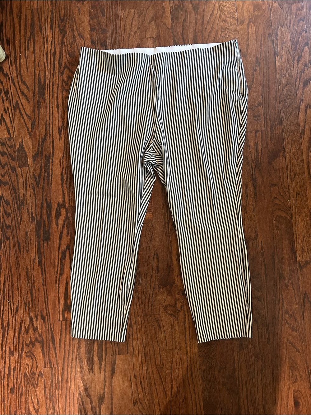 a new day Black and White Striped Pants side zip size 20W